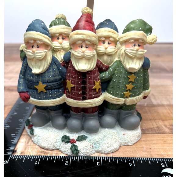 Vintage Santa Claus Christmas Candle Holder Lamp With Frosted Shade - Picture 9 of 11